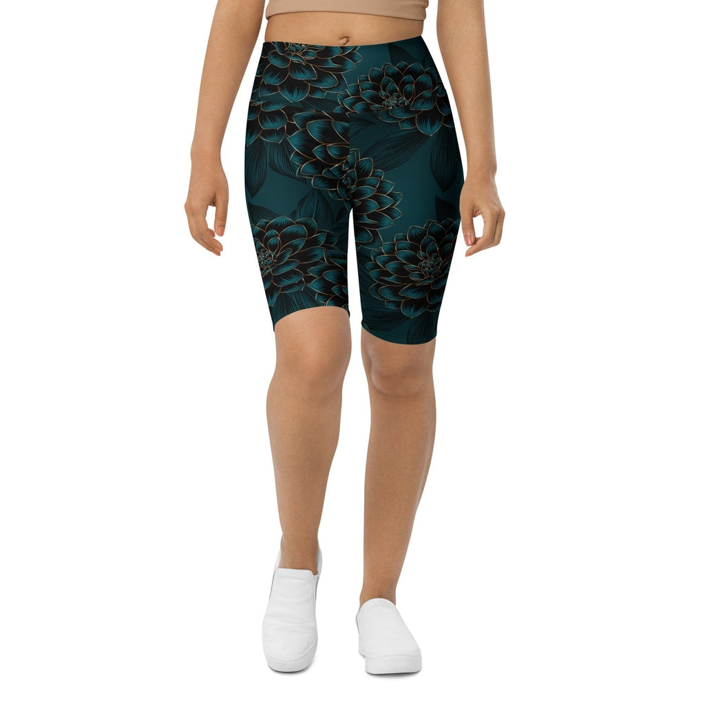 Luxe Floral Biker Shorts