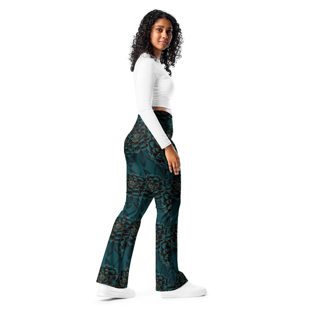 Luxe Floral Flare Leggings