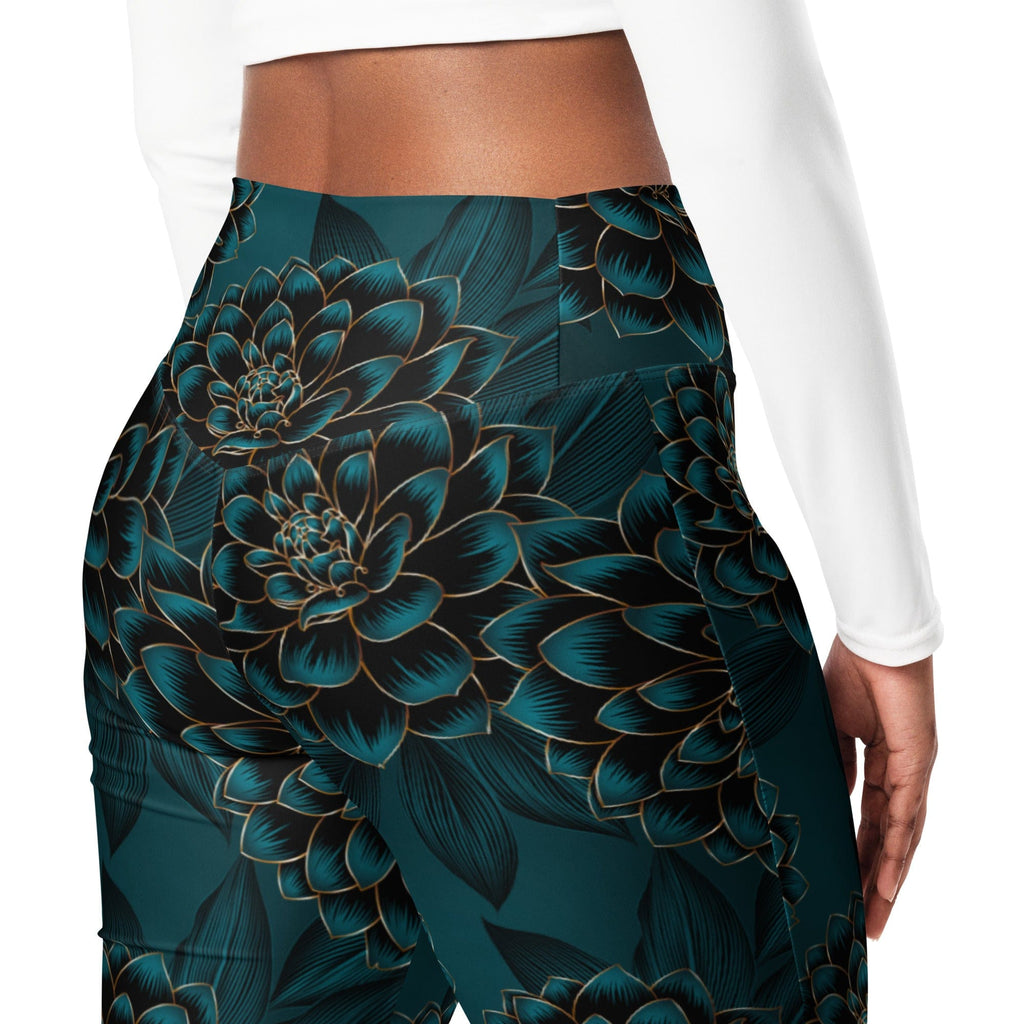 Luxe Floral Flare Leggings
