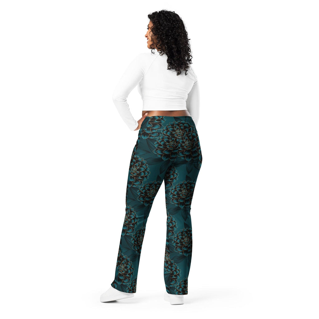 Luxe Floral Flare Leggings