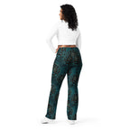 Luxe Floral Flare Leggings