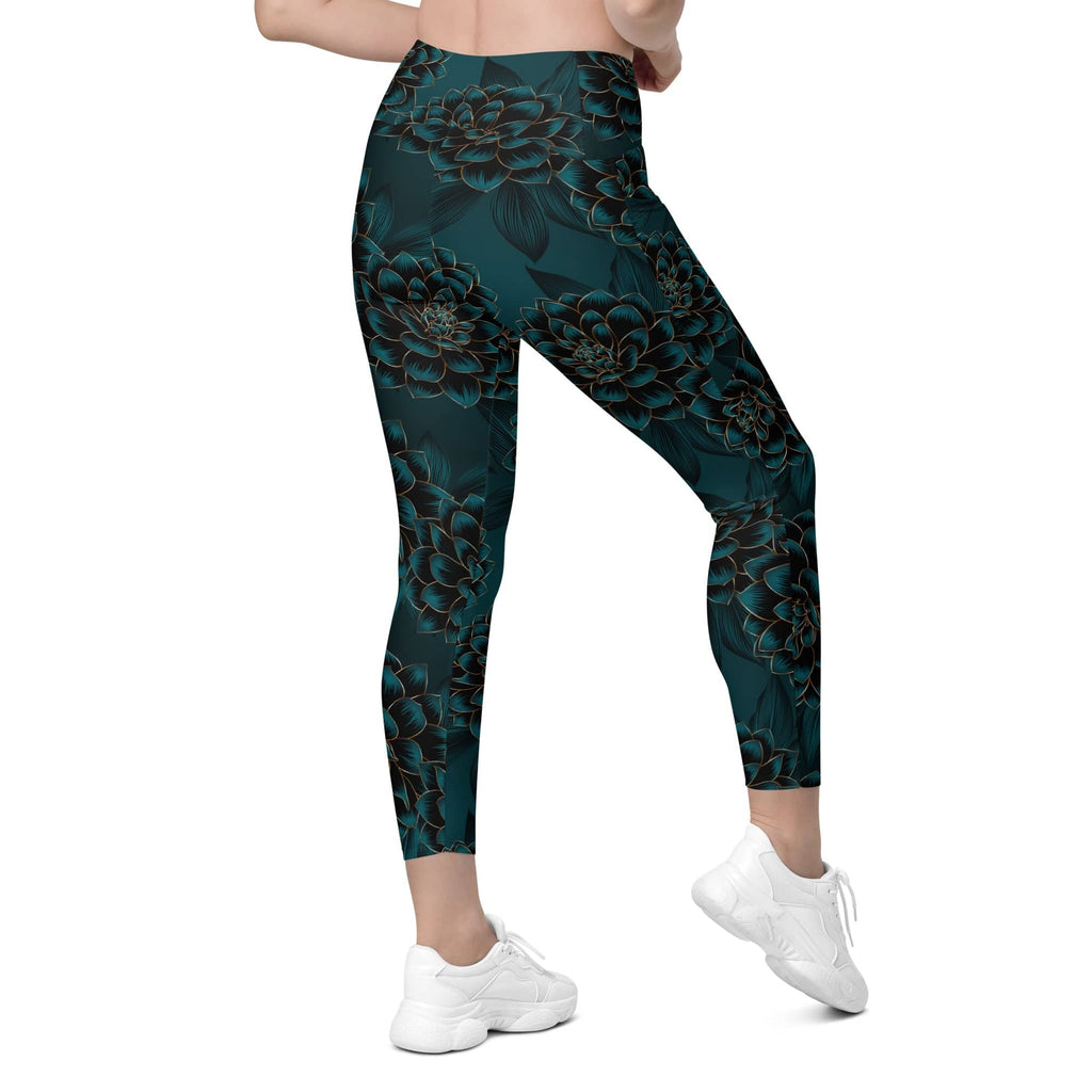 Luxe Floral Leggings With Pockets
