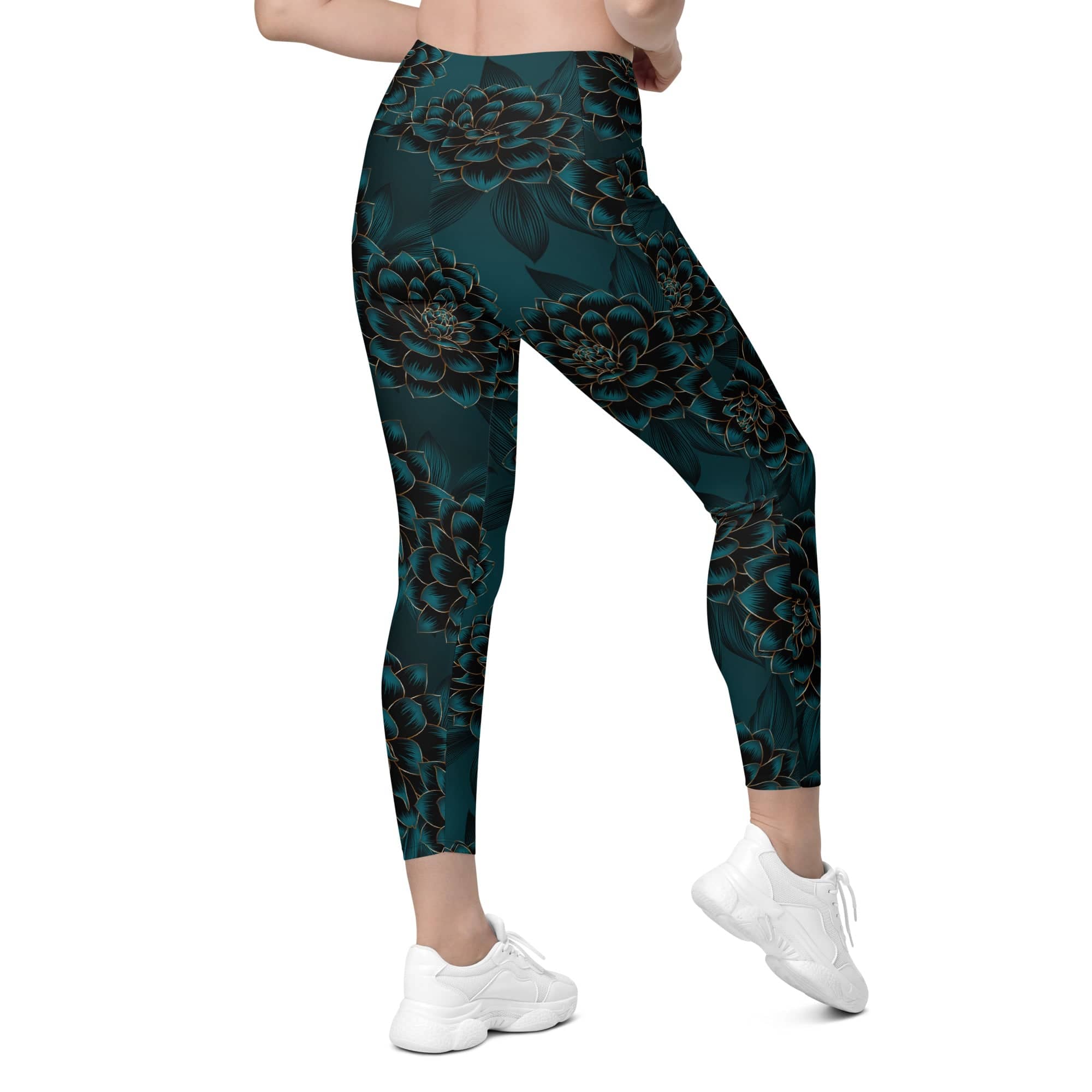Luxe Floral Leggings With Pockets