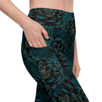 Luxe Floral Leggings With Pockets