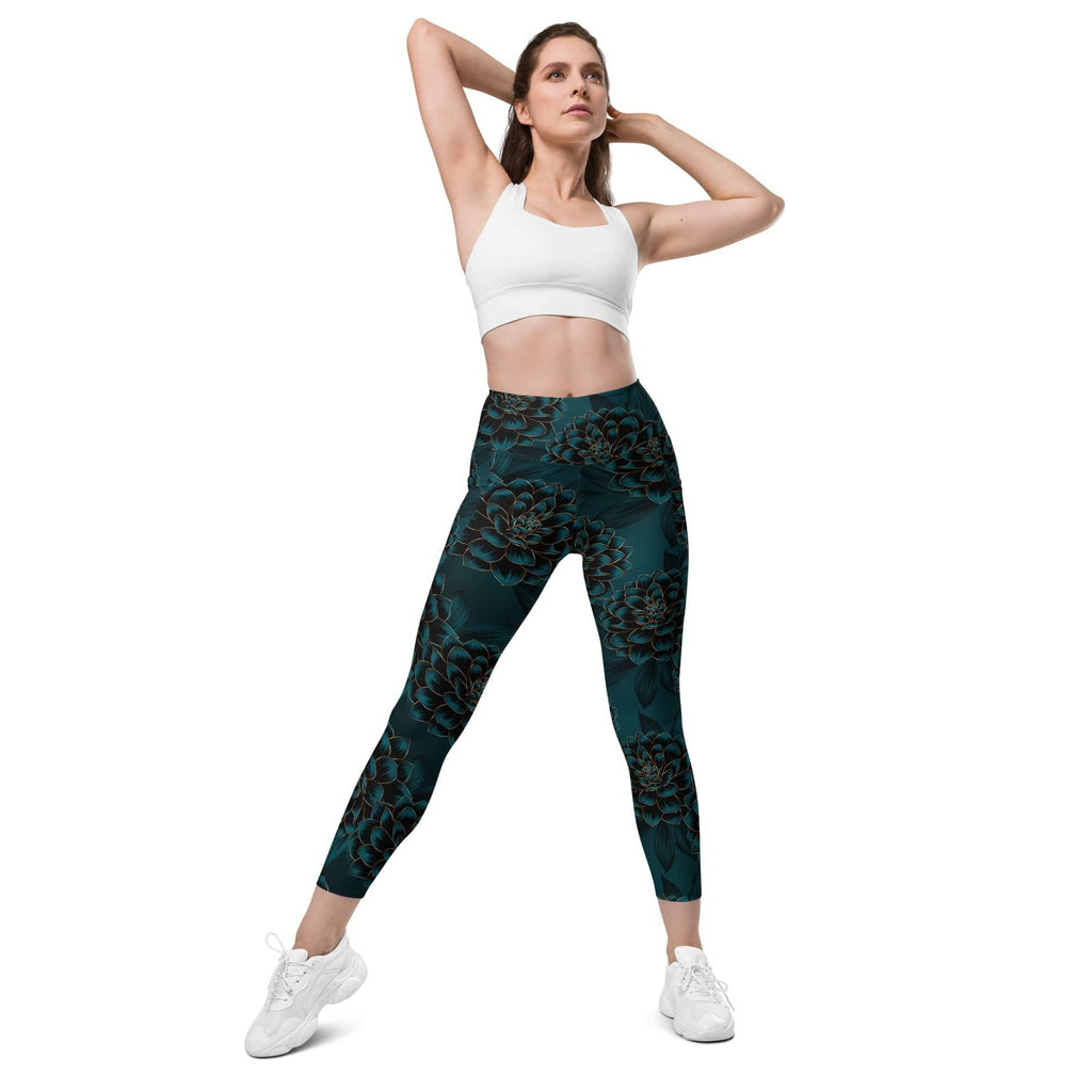 Luxe Floral Leggings With Pockets