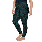 Luxe Floral Plus Size Leggings