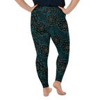 Luxe Floral Plus Size Leggings