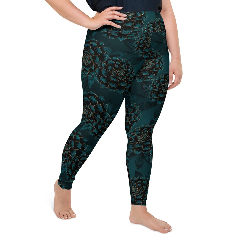 Luxe Floral Plus Size Leggings