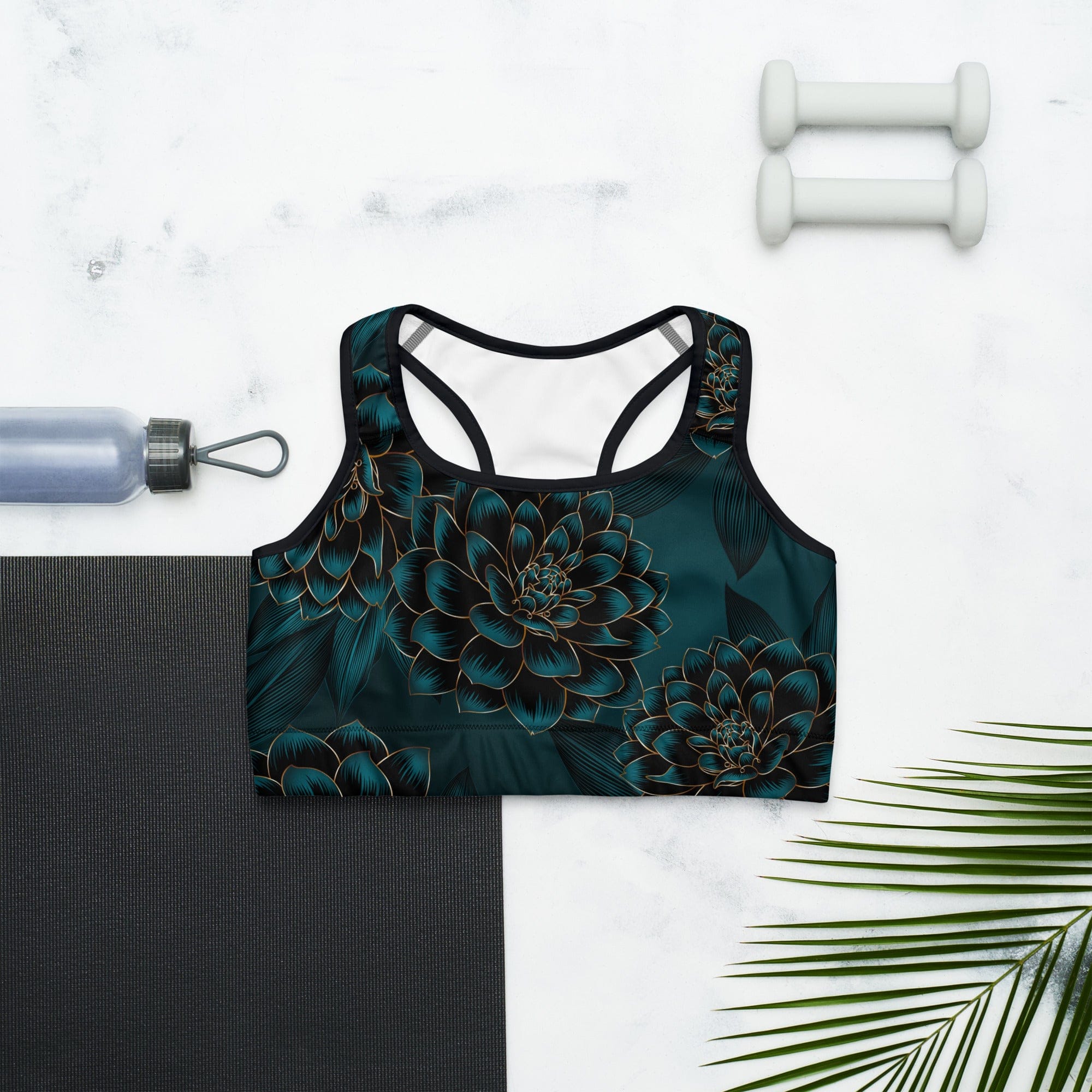 Luxe Floral Sports Bra