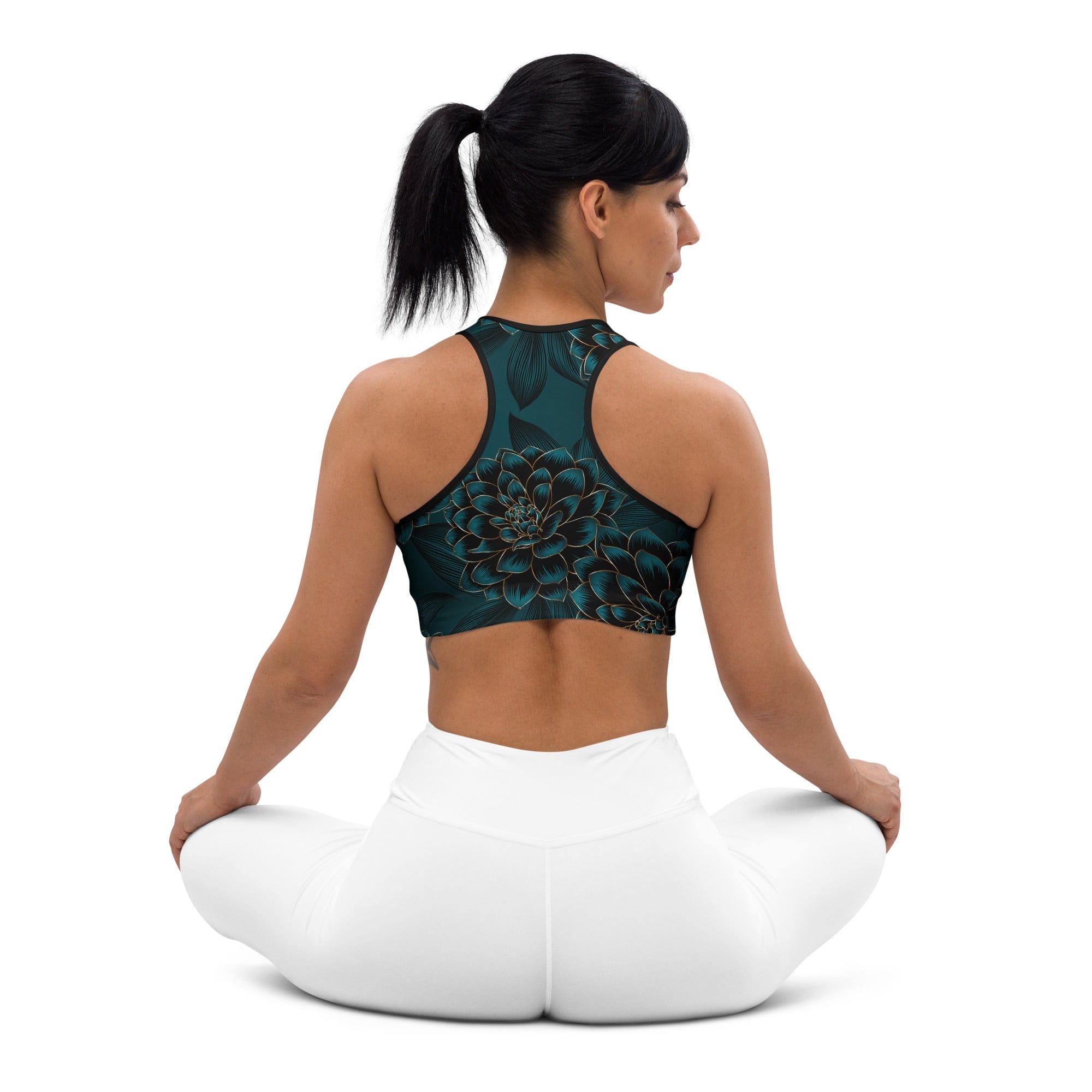 Luxe Floral Sports Bra