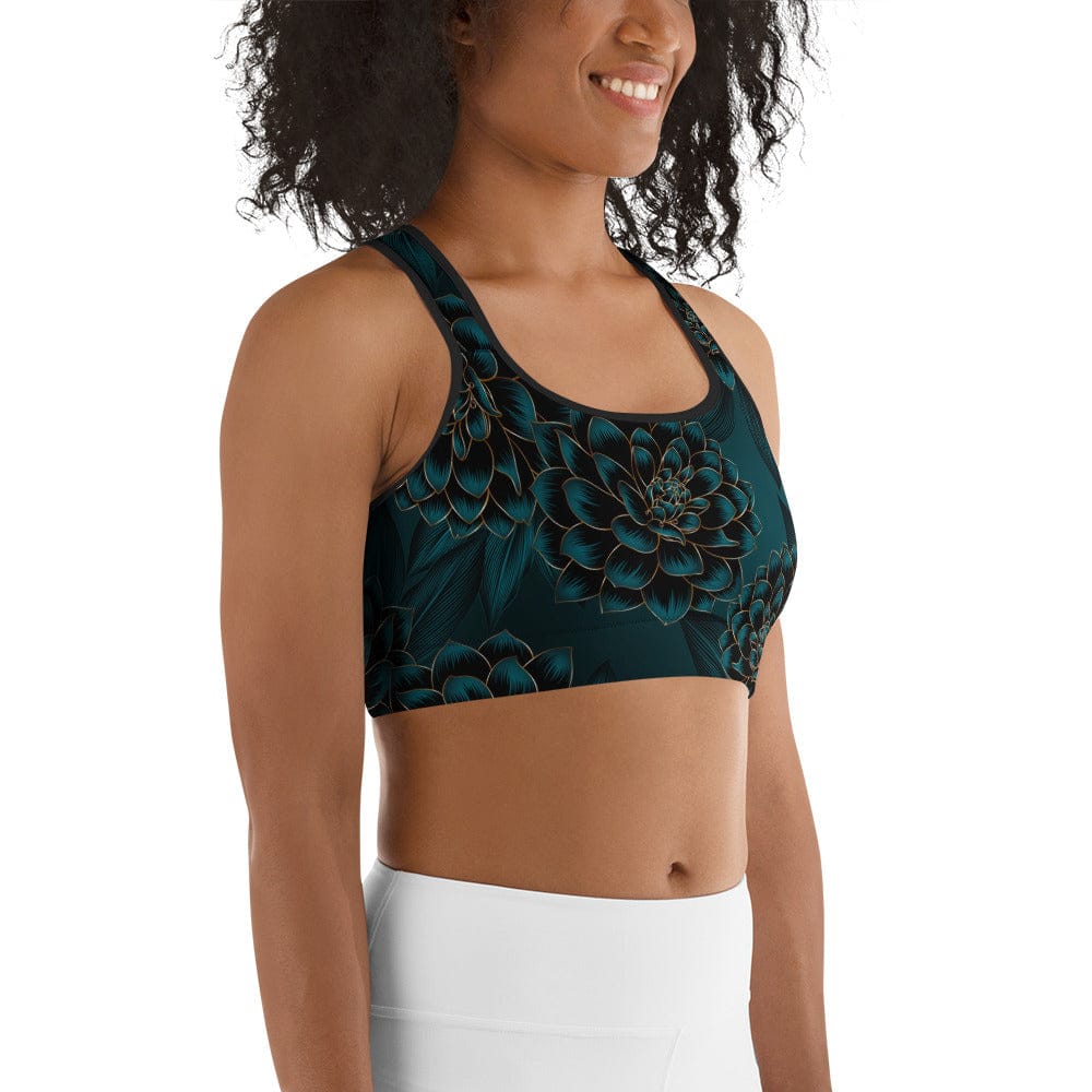 Luxe Floral Sports Bra