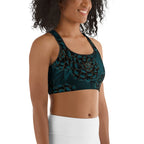 Luxe Floral Sports Bra