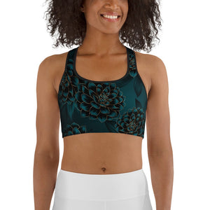 Luxe Floral Sports Bra