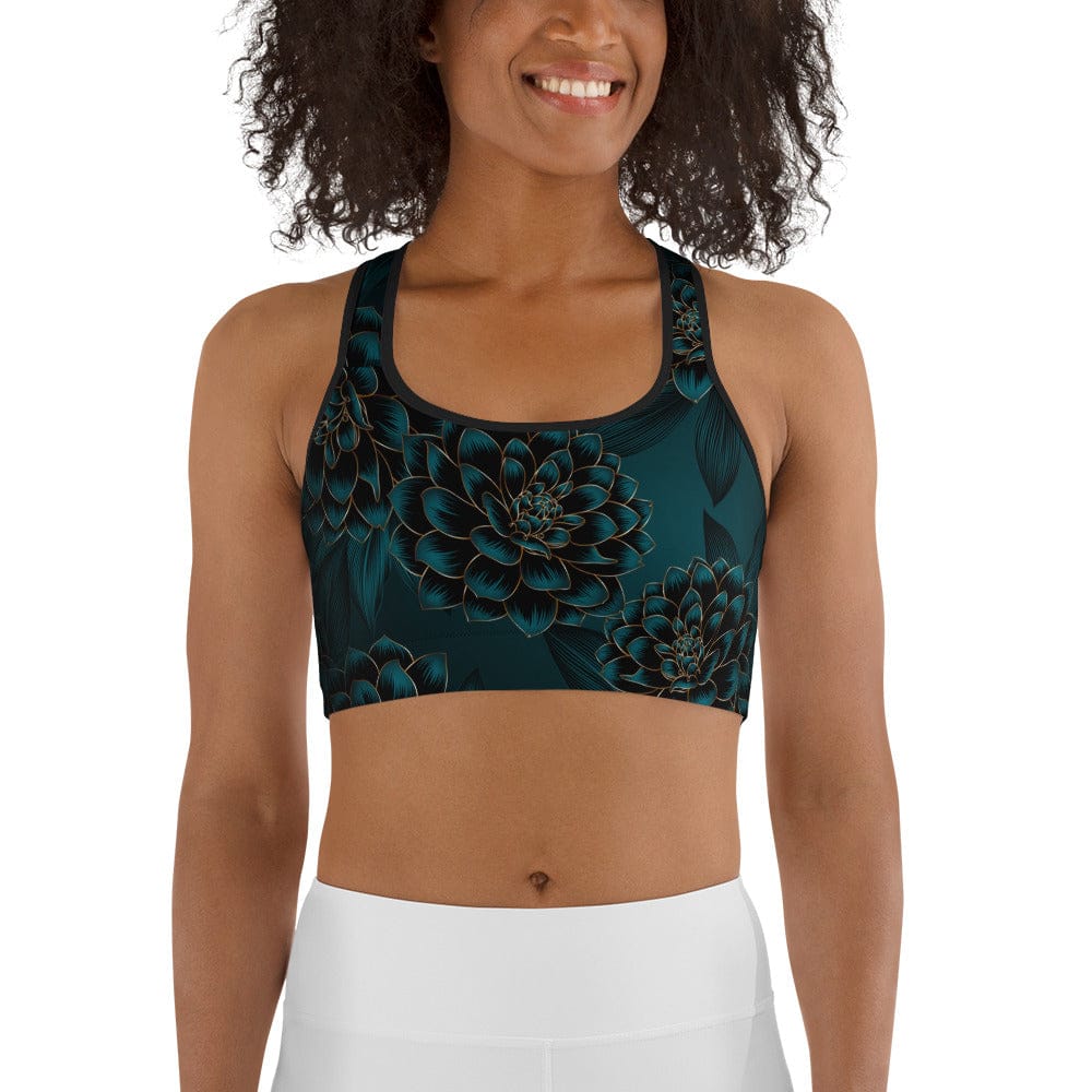 Luxe Floral Sports Bra