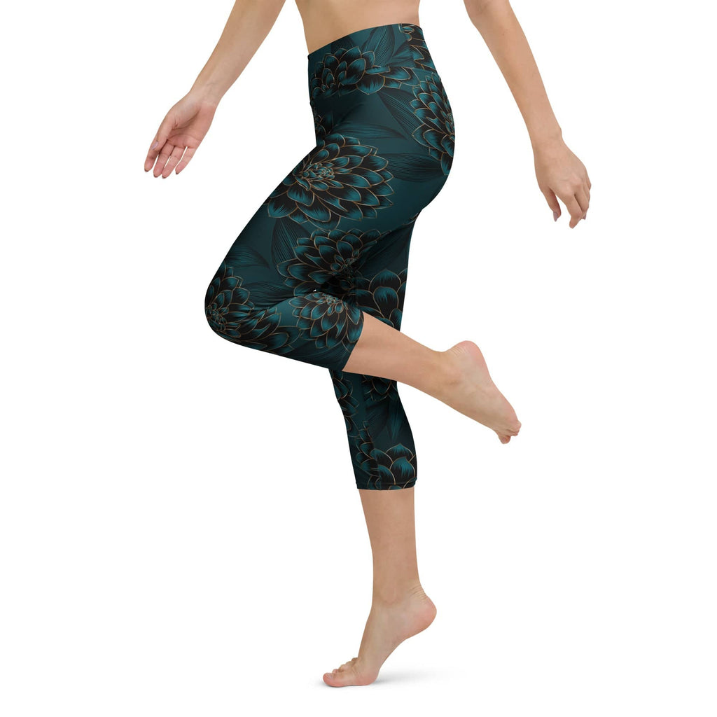 Luxe Floral Yoga Capris