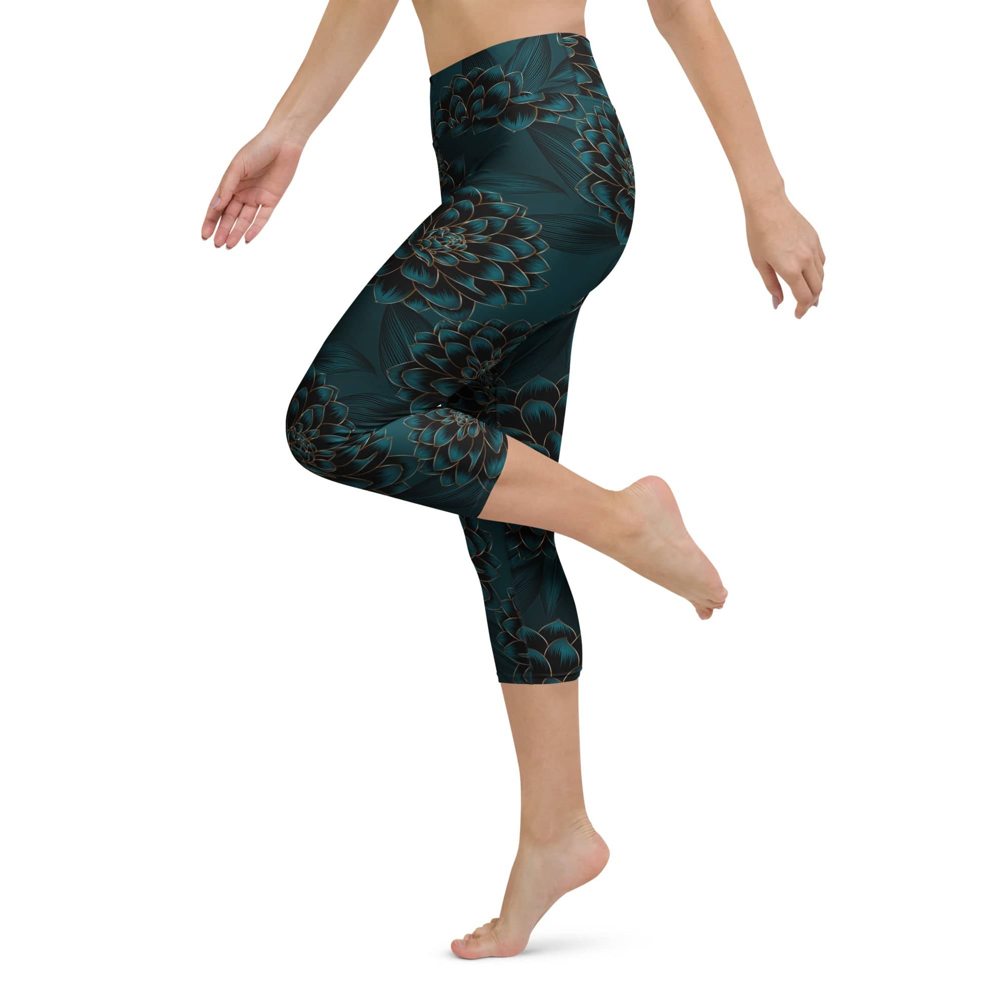 Luxe Floral Yoga Capris