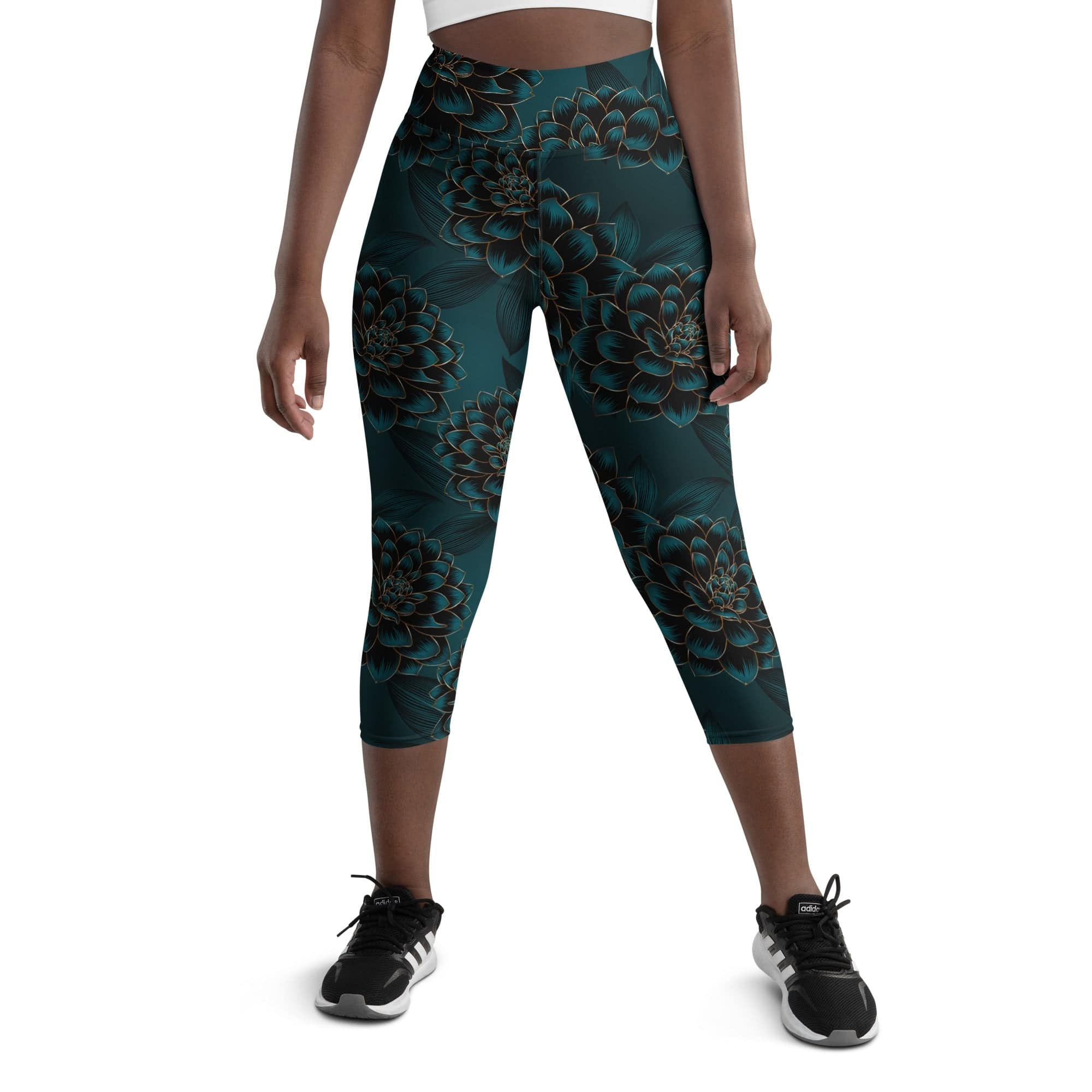 Luxe Floral Yoga Capris