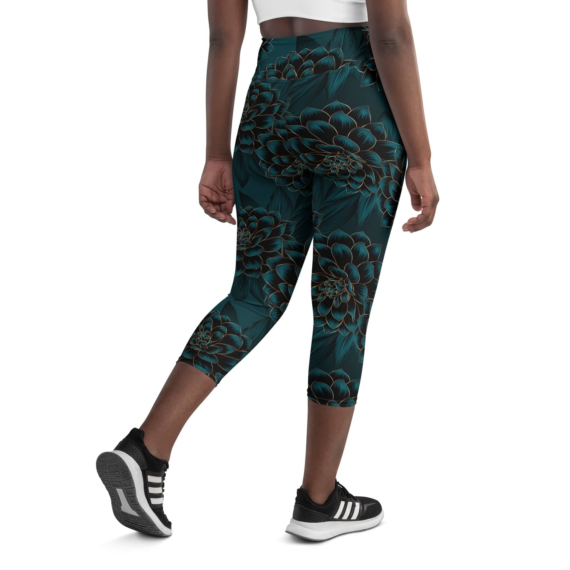 Luxe Floral Yoga Capris