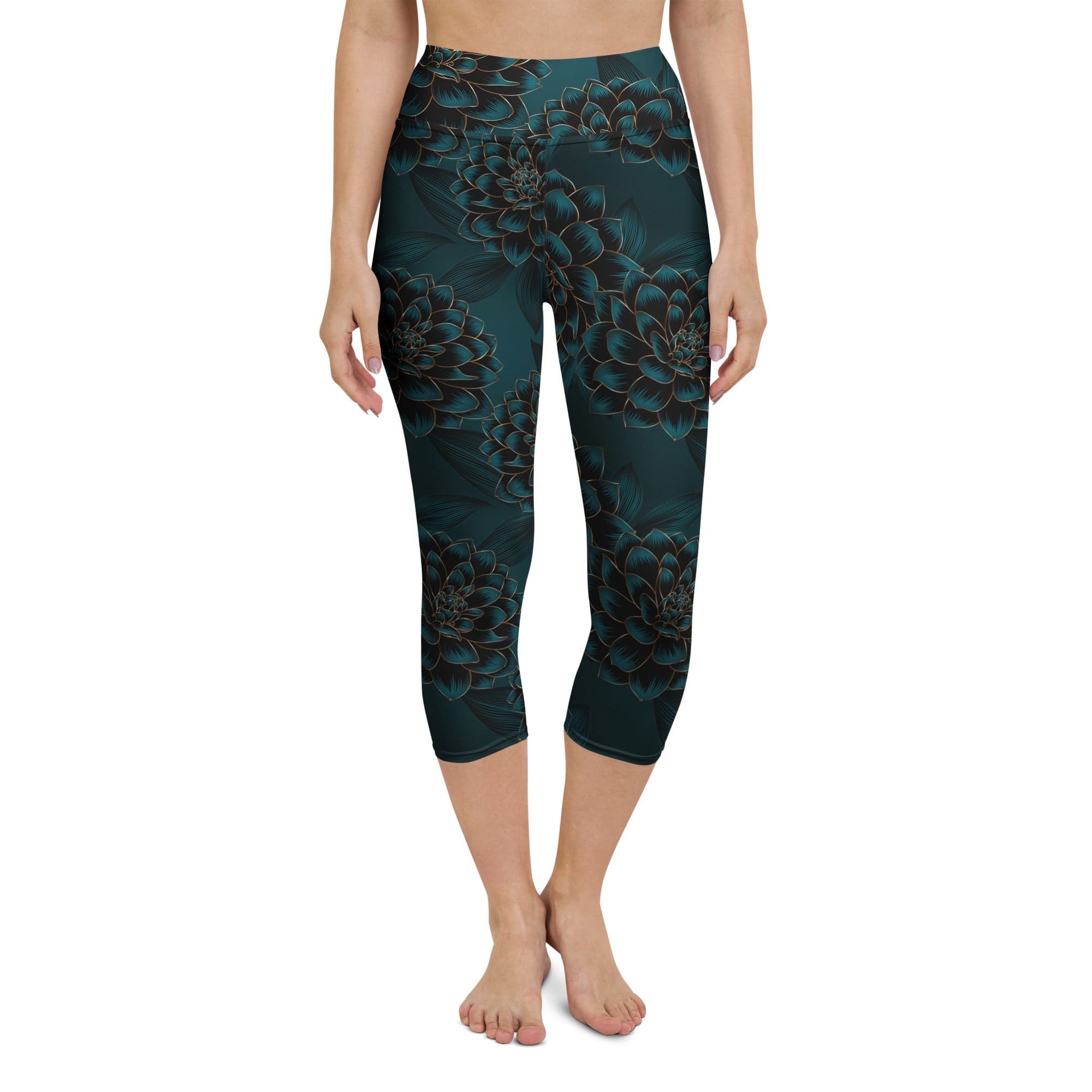 Luxe Floral Yoga Capris