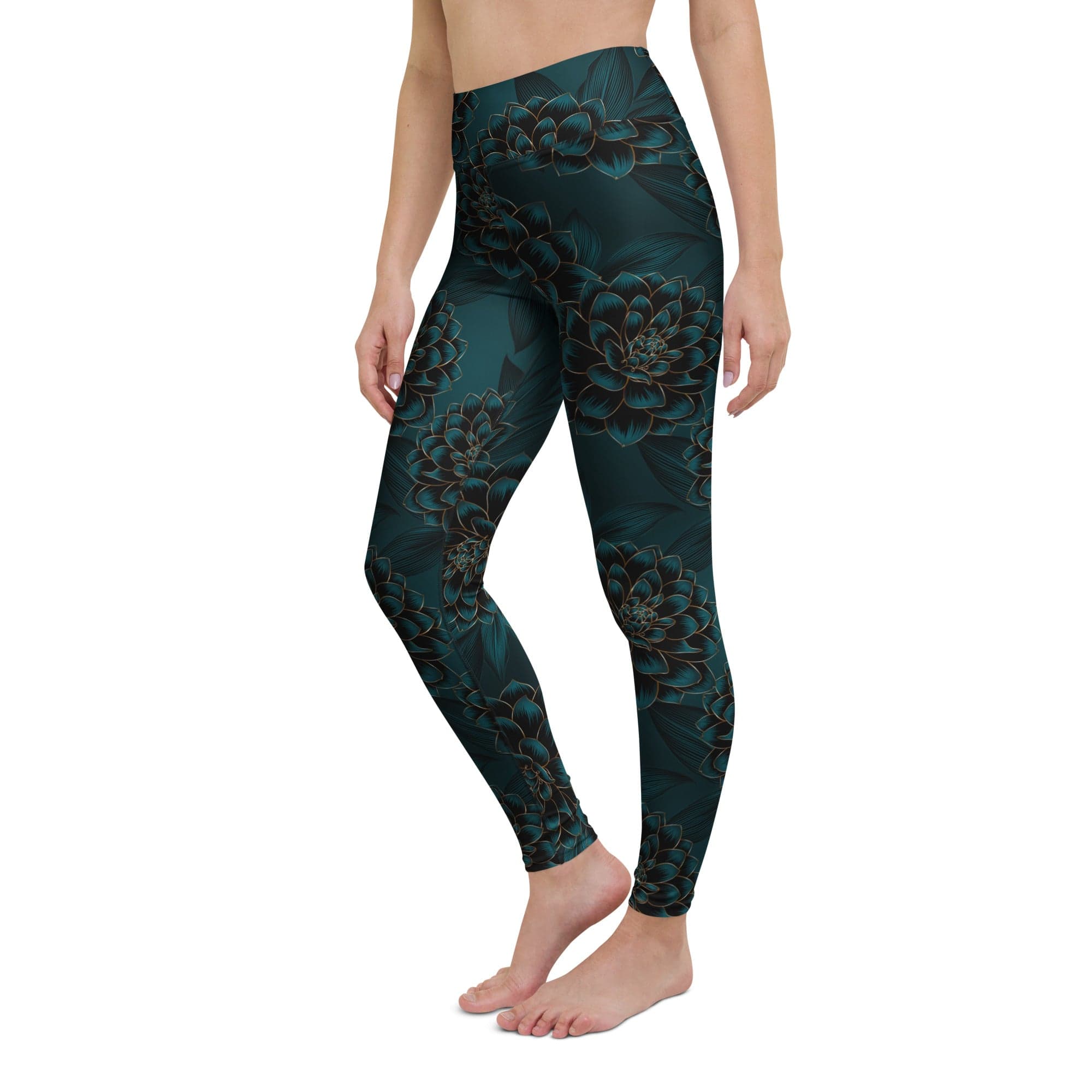 Luxe Floral Yoga Leggings