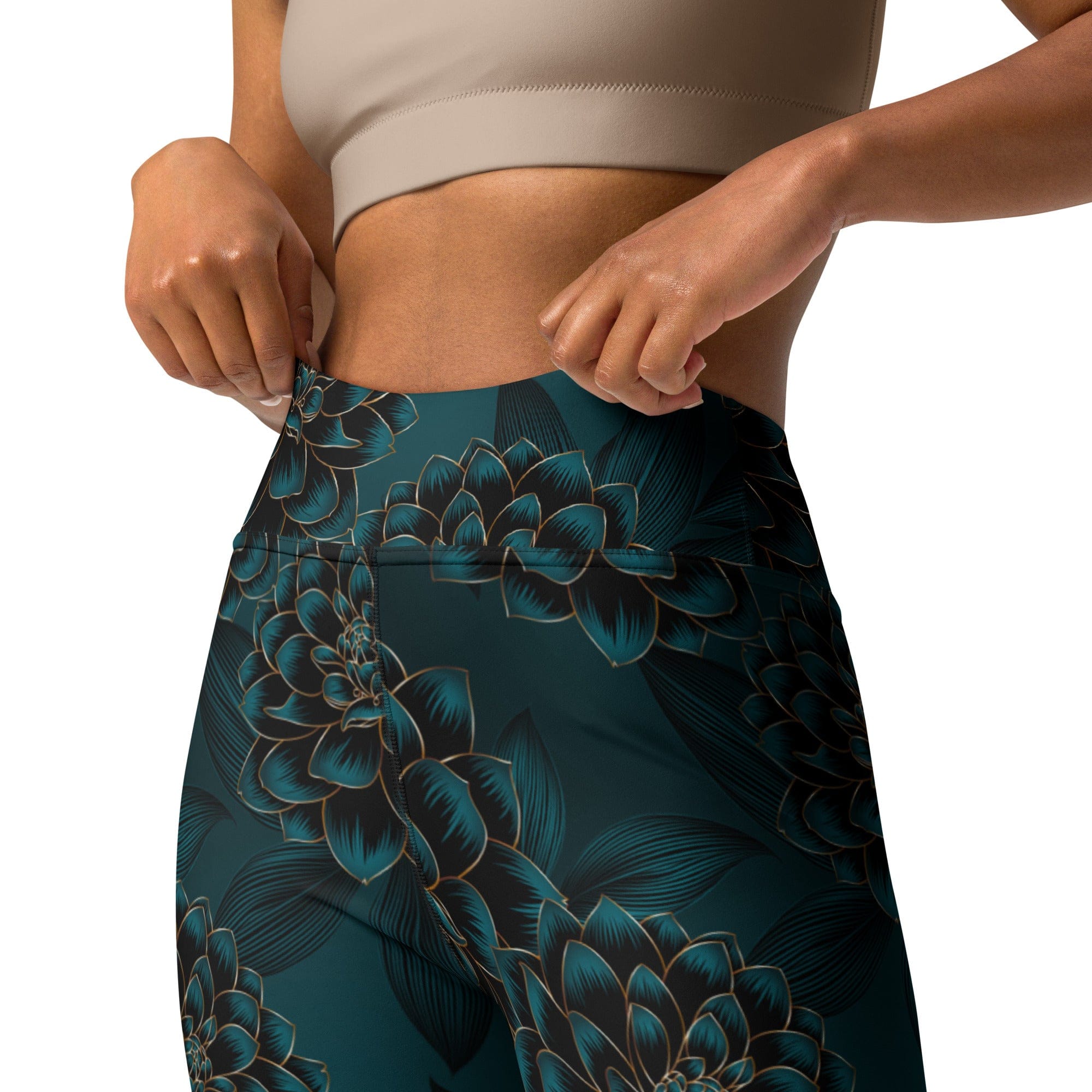 Luxe Floral Yoga Leggings