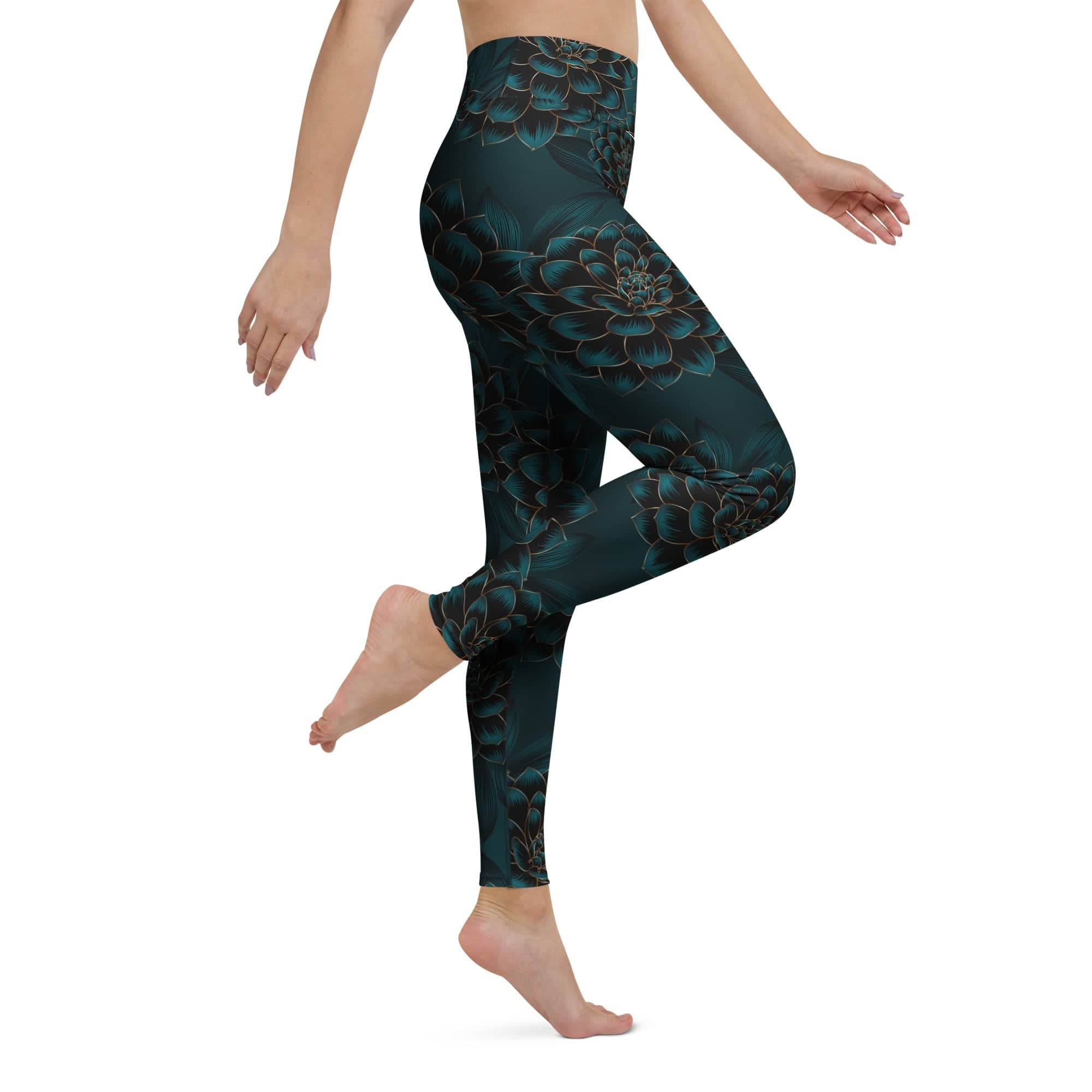Luxe Floral Yoga Leggings