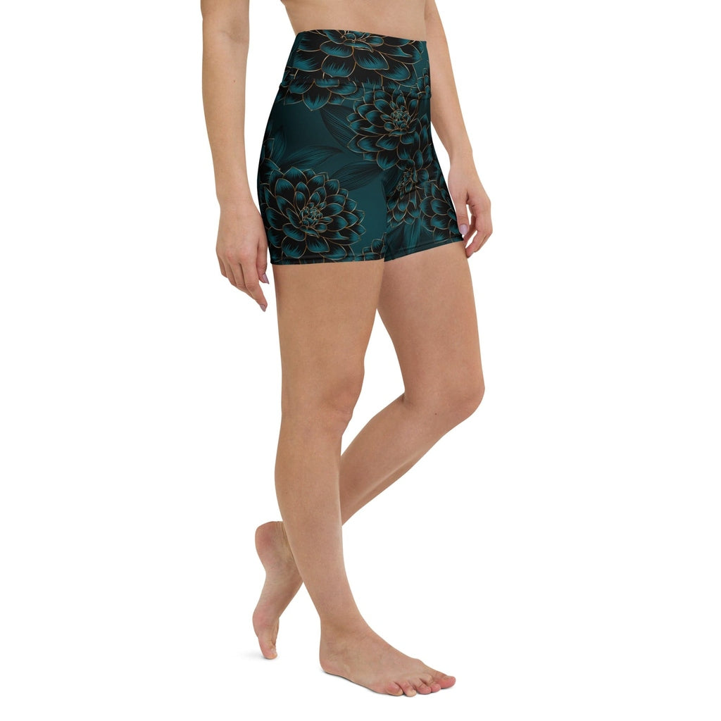 Luxe Floral Yoga Shorts