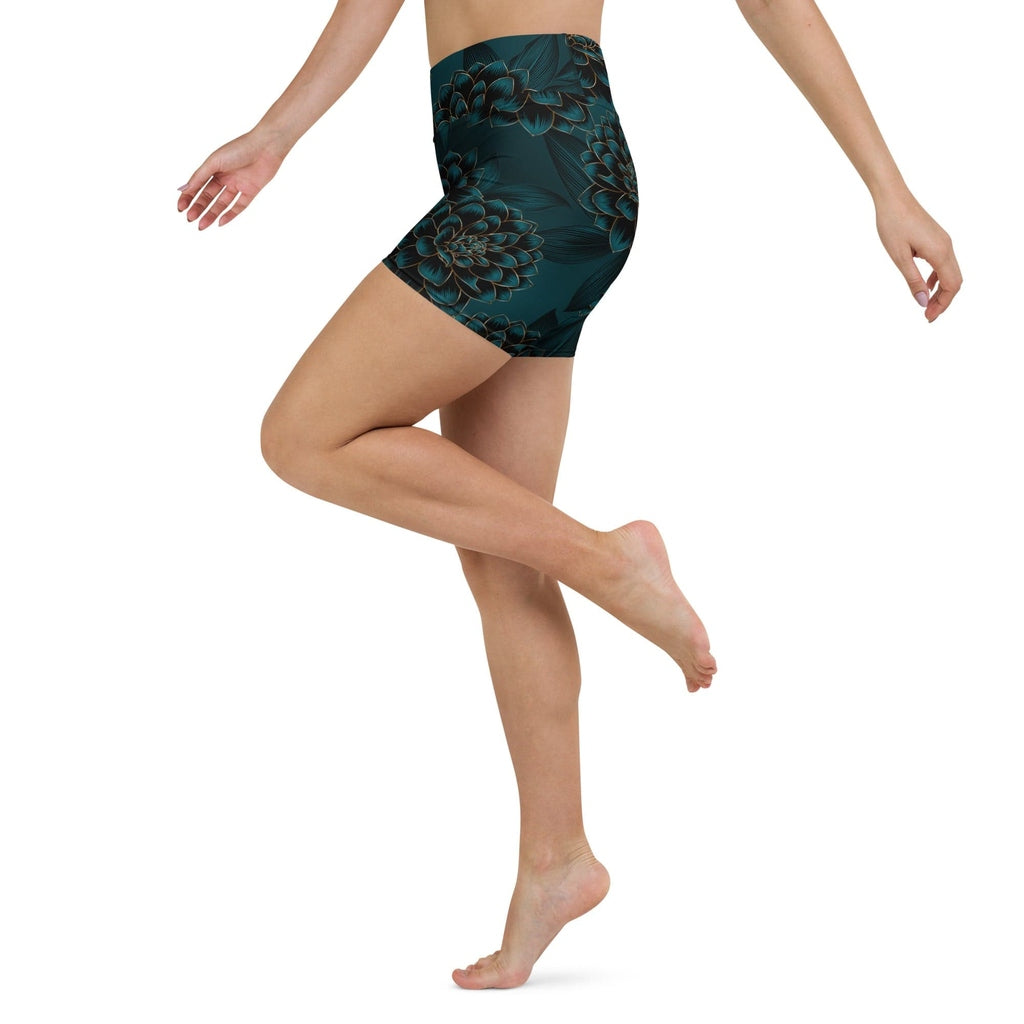 Luxe Floral Yoga Shorts