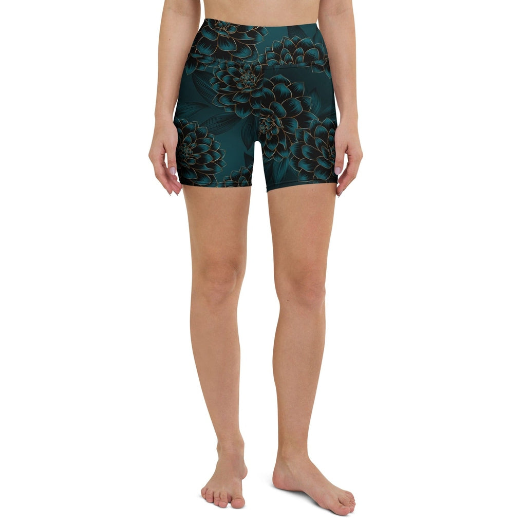 Luxe Floral Yoga Shorts