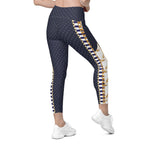 Luxury Resort Crossover Leggings With Pockets