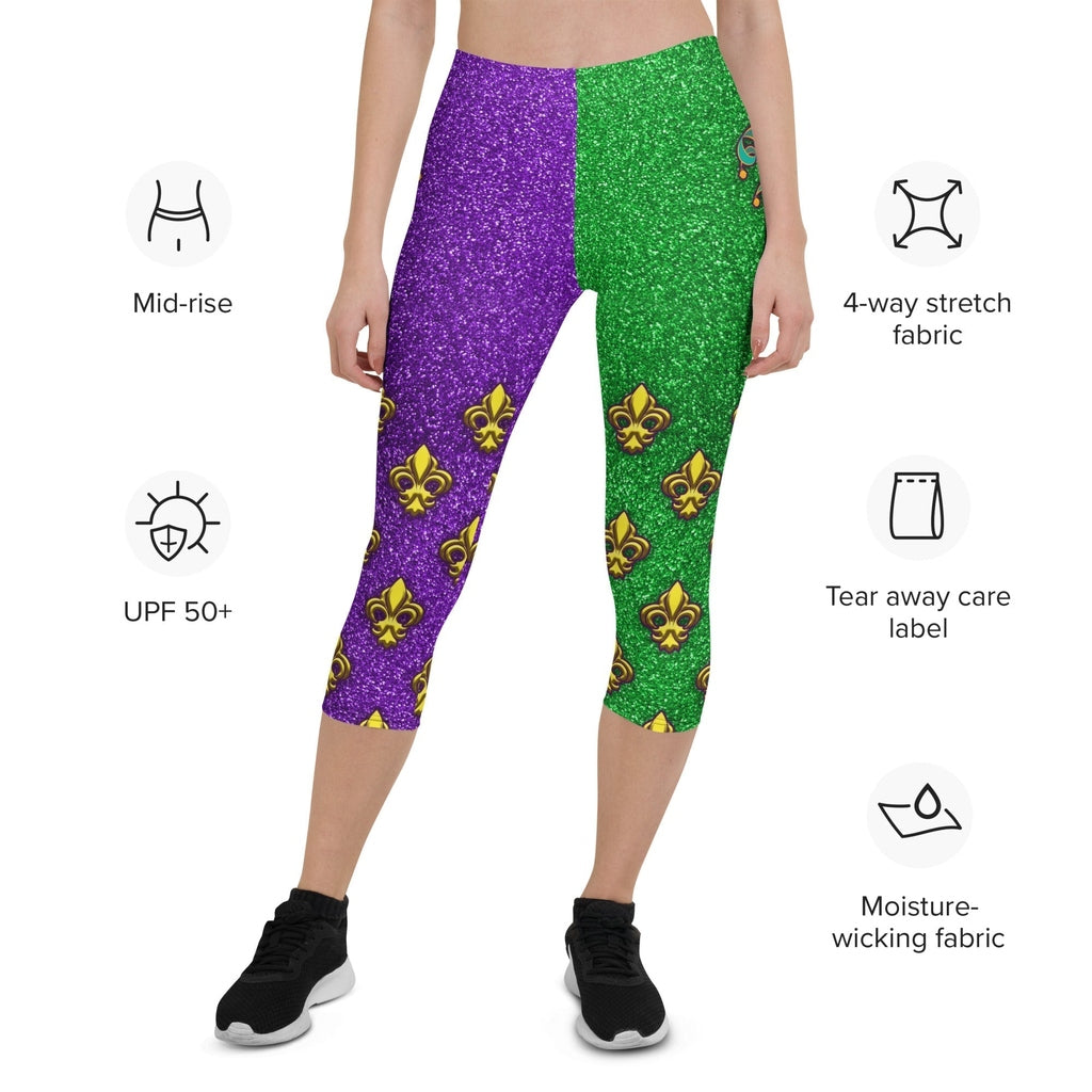 Mardi Gras Mask Capris