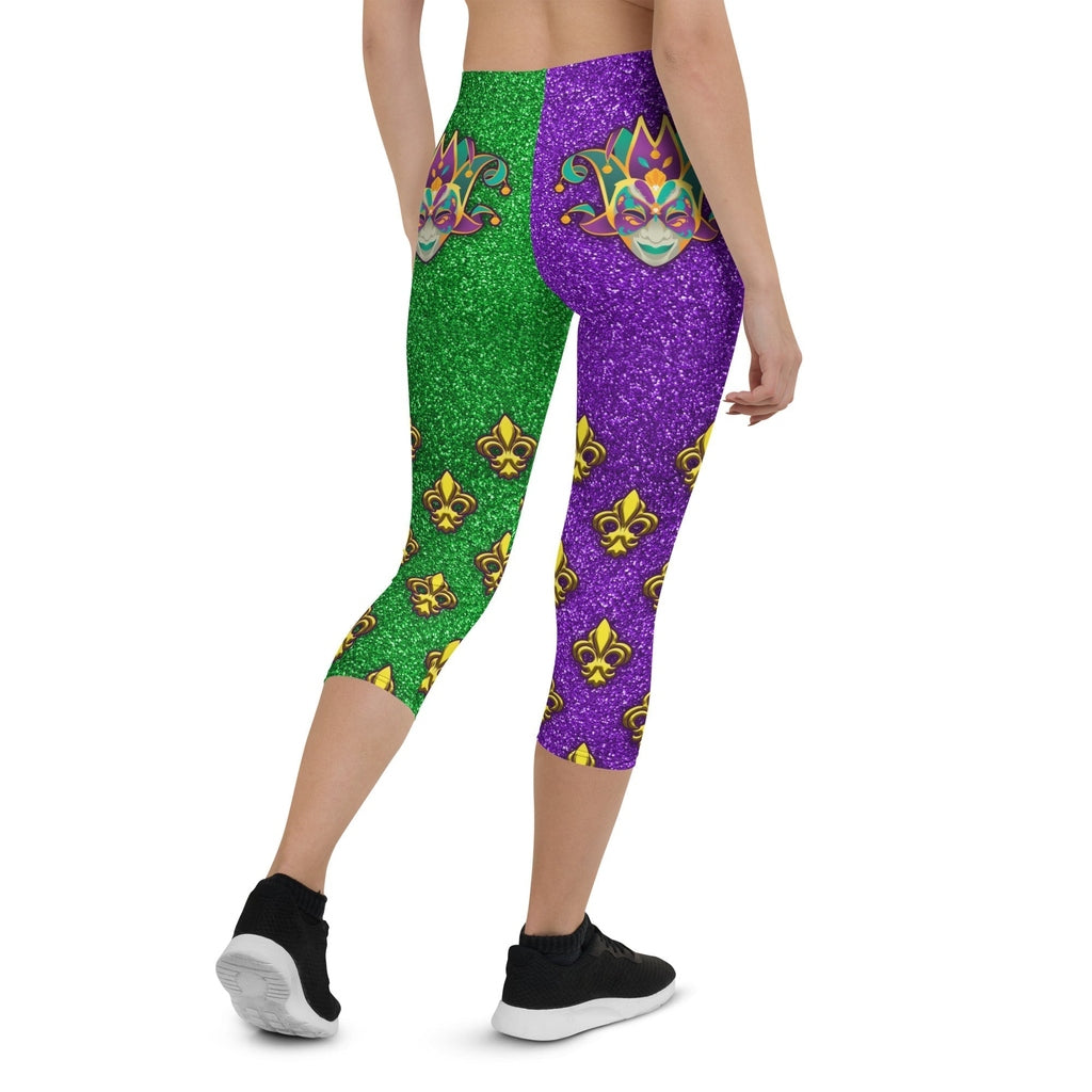 Mardi Gras Mask Capris