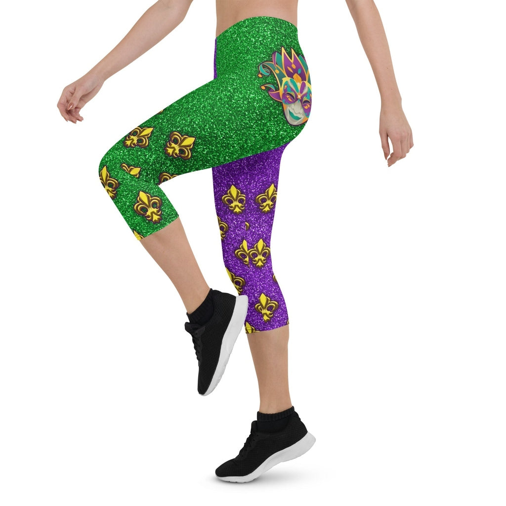 Mardi Gras Mask Capris