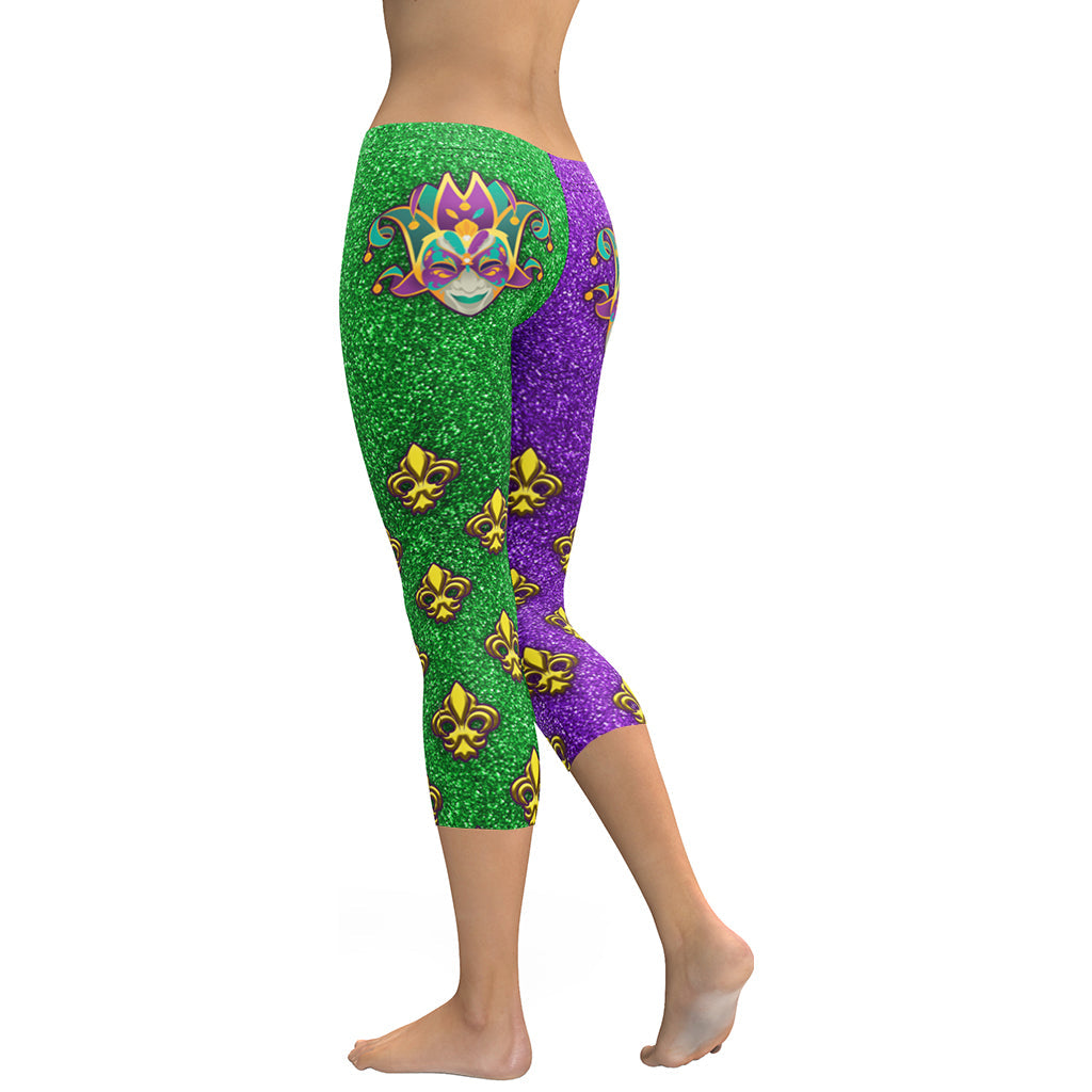 Mardi Gras Mask Capris