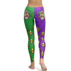 Mardi Gras Mask Leggings