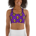 Mardi Gras Mask Sports Bra