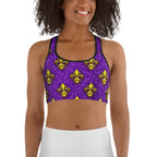 Mardi Gras Mask Sports Bra