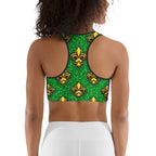 Mardi Gras Mask Sports Bra