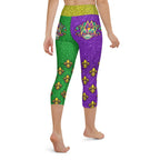 Mardi Gras Mask Yoga Capris