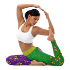 Mardi Gras Mask Yoga Leggings