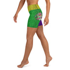 Mardi Gras Mask Yoga Shorts