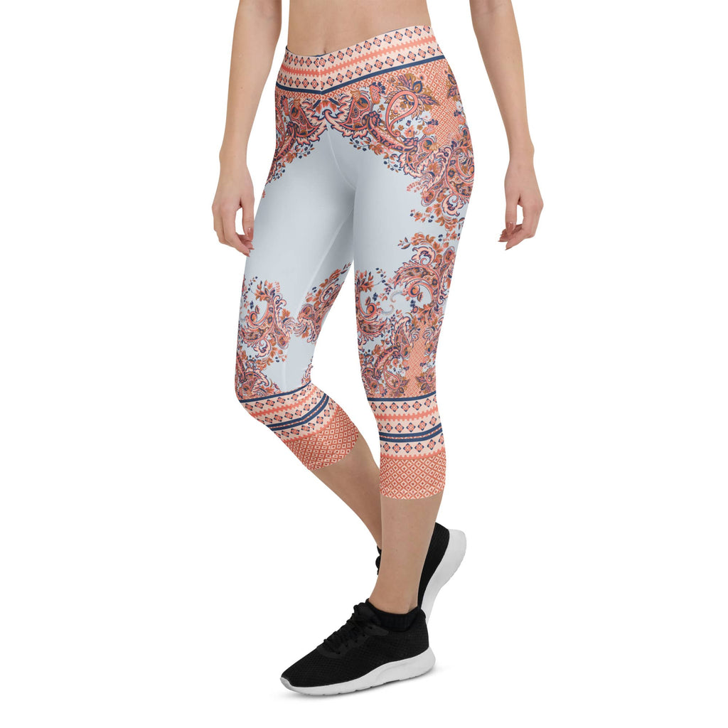Mediterranean Paisley Capris
