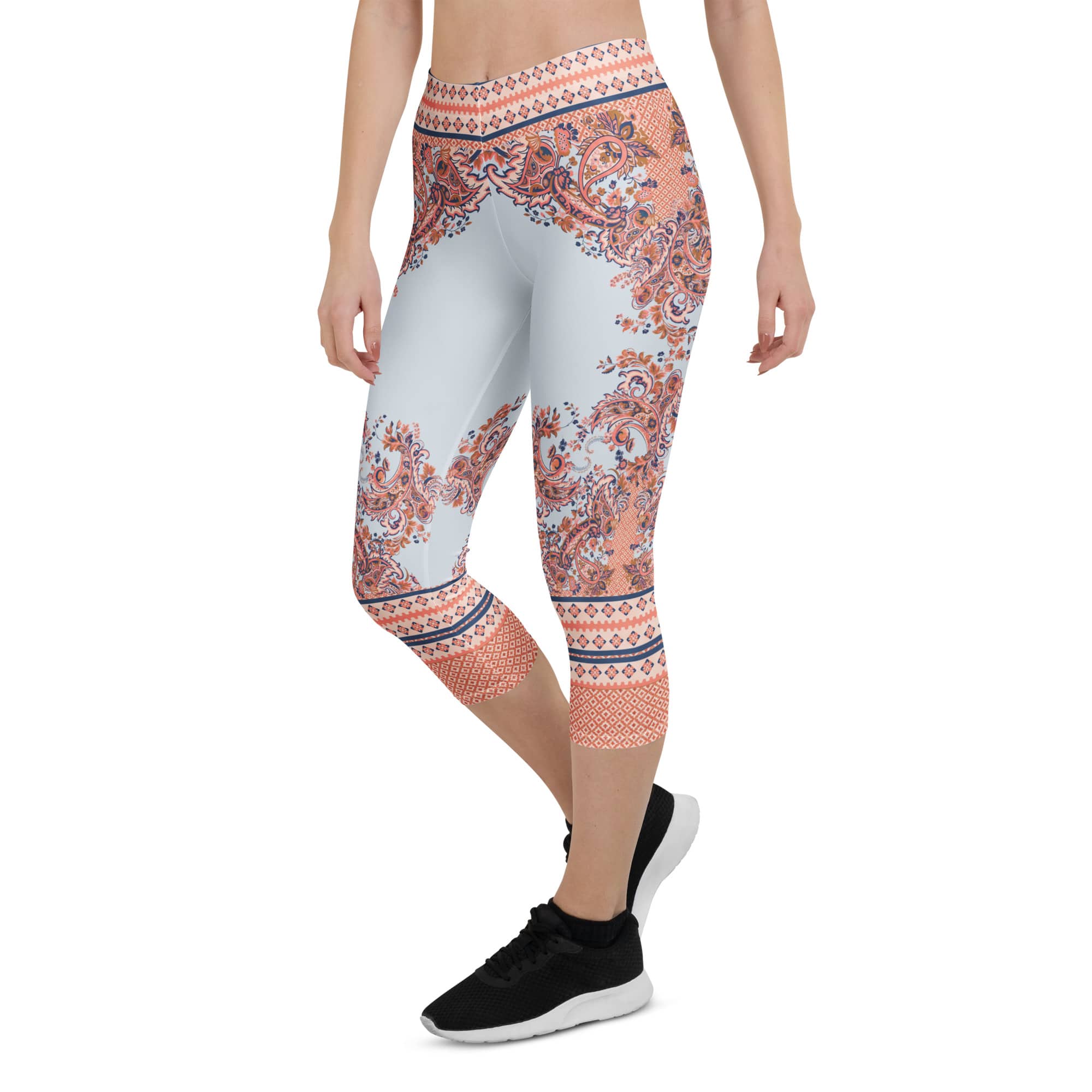 Mediterranean Paisley Capris