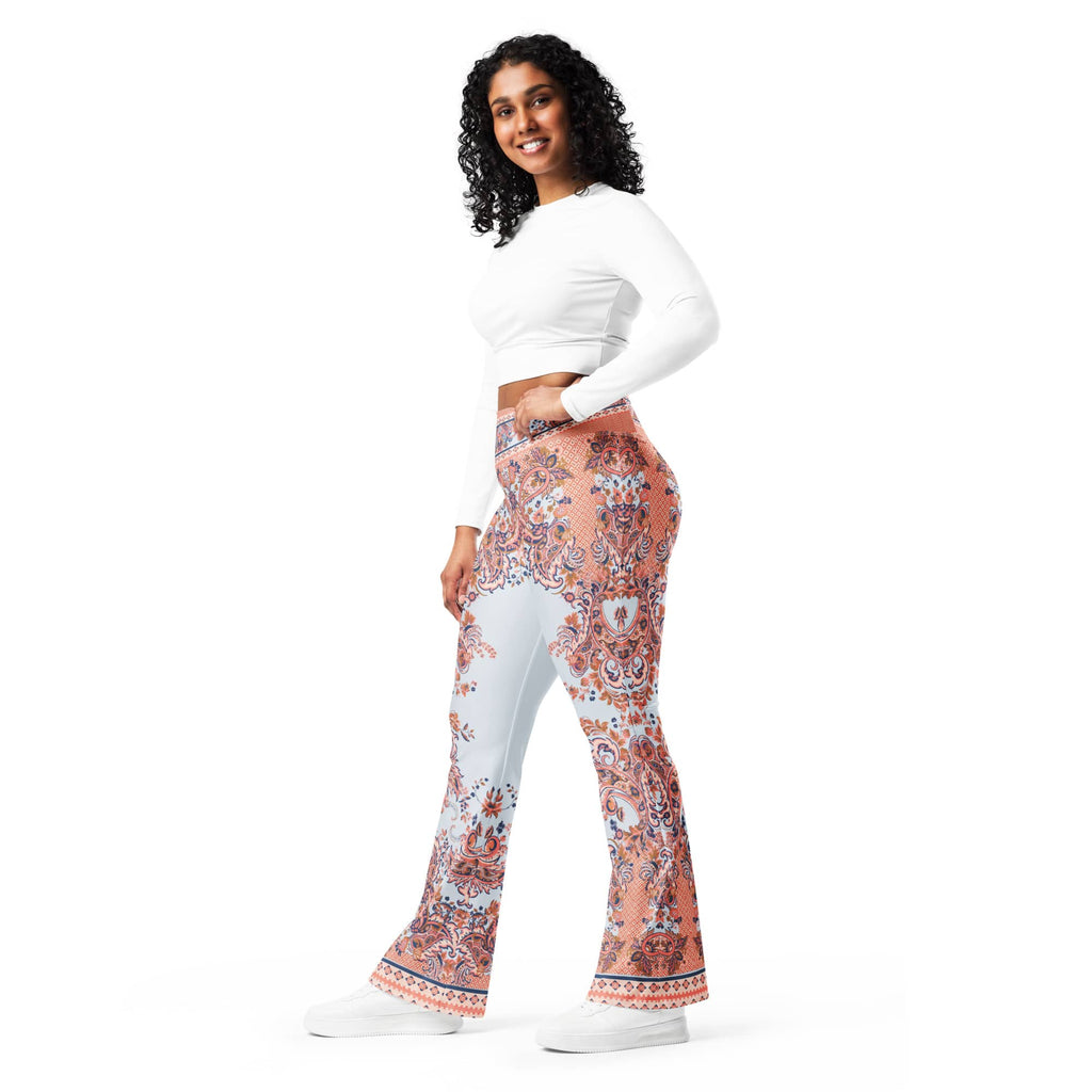Mediterranean Paisley Flare Leggings
