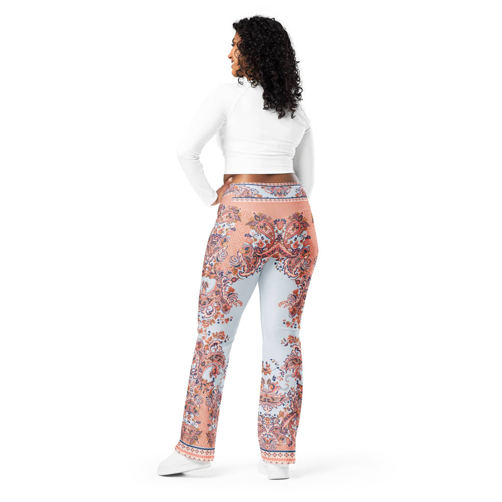 Mediterranean Paisley Flare Leggings