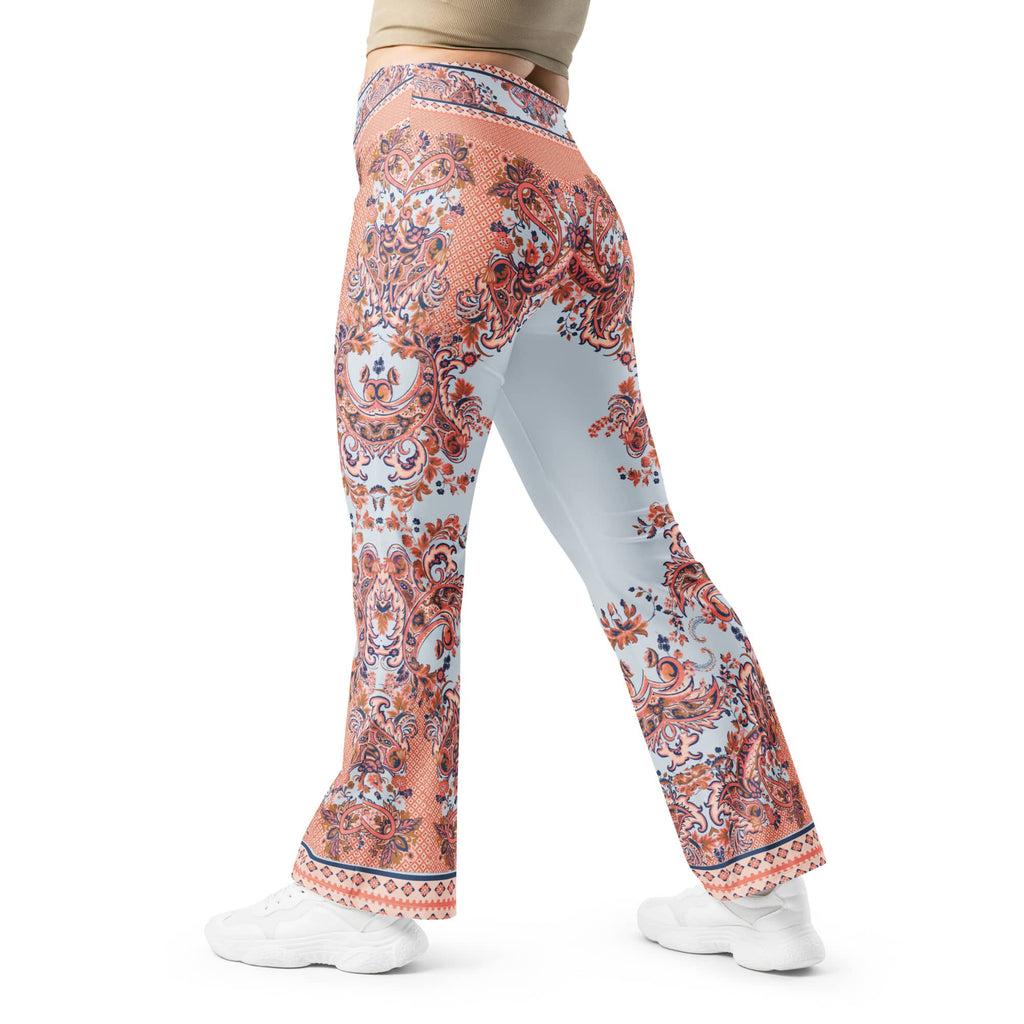 Mediterranean Paisley Flare Leggings