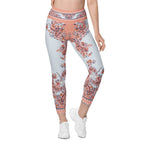 Mediterranean Paisley Leggings With Pockets