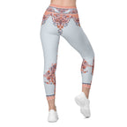 Mediterranean Paisley Leggings With Pockets