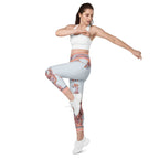 Mediterranean Paisley Leggings With Pockets