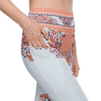Mediterranean Paisley Leggings With Pockets
